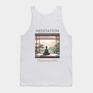 The Journey With In, Meditation, Spirituality, Yoga Tank Top